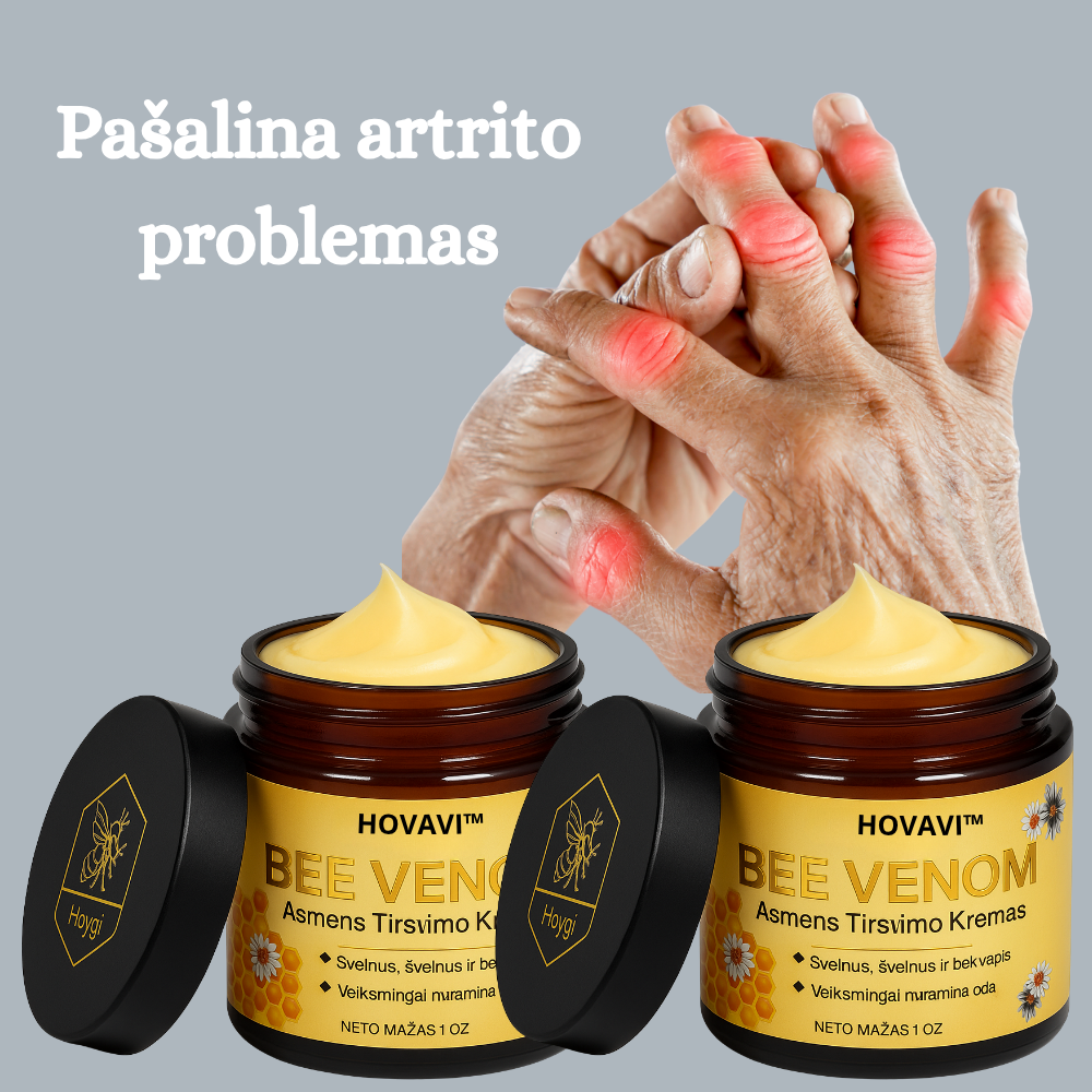 HOVAVI™ : Terapinis kremas su bičių nuodais